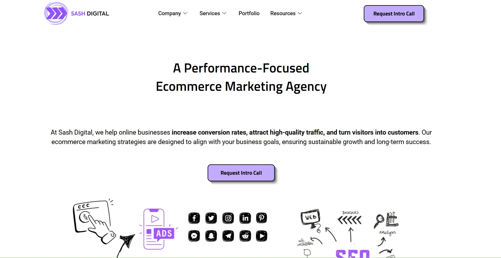 Sash Digital Homepage