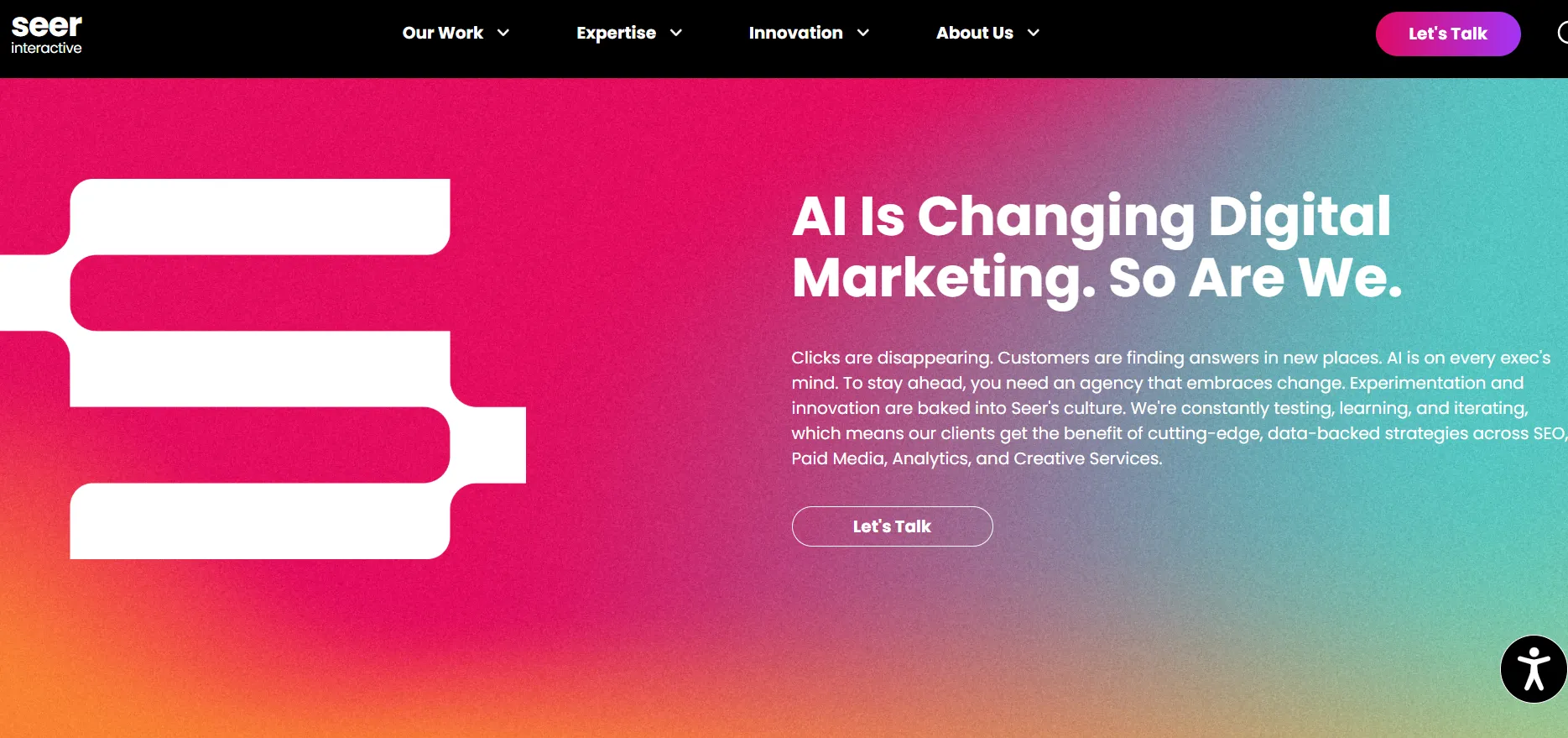 Seer Interactive Homepage
