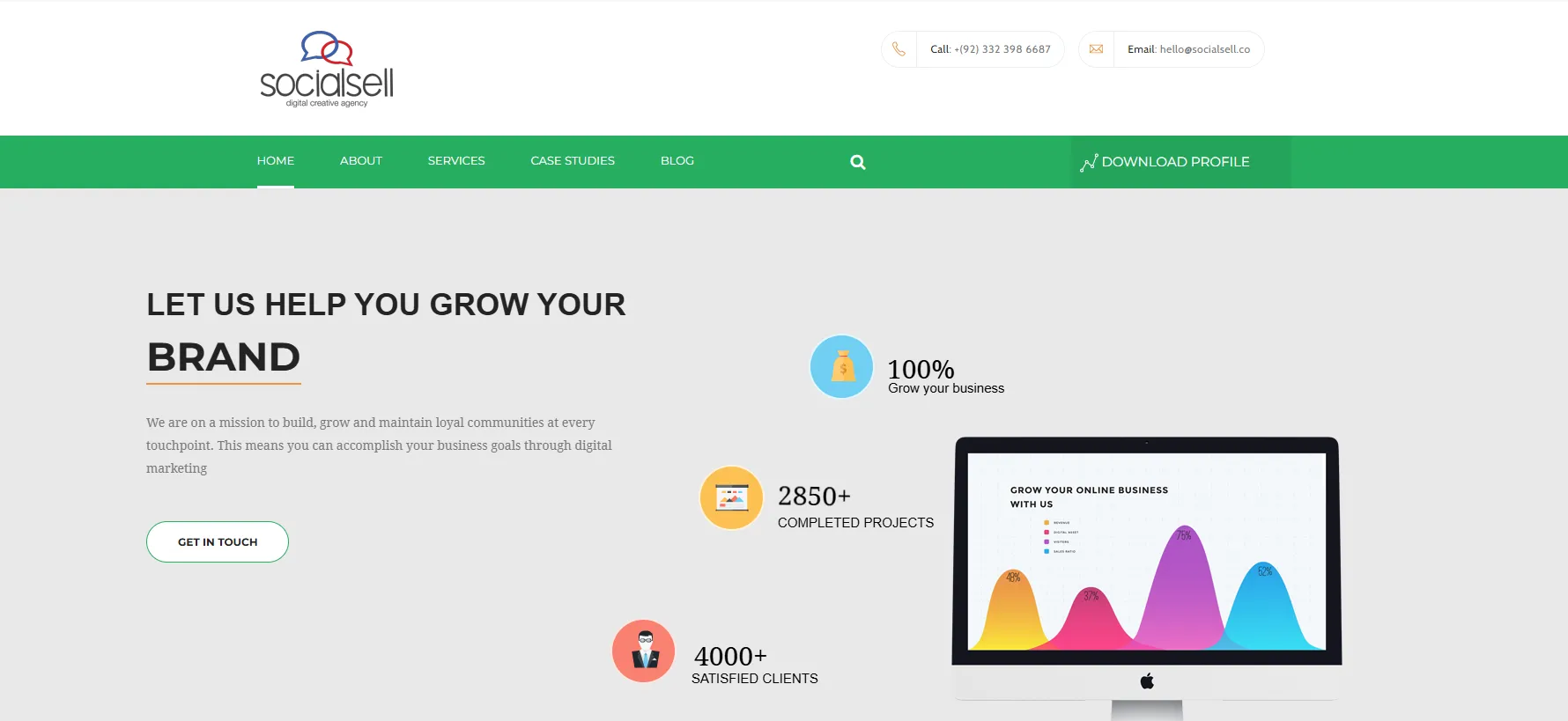 SocialSell Homepage